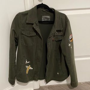 Levi Green Army Jacket size Large